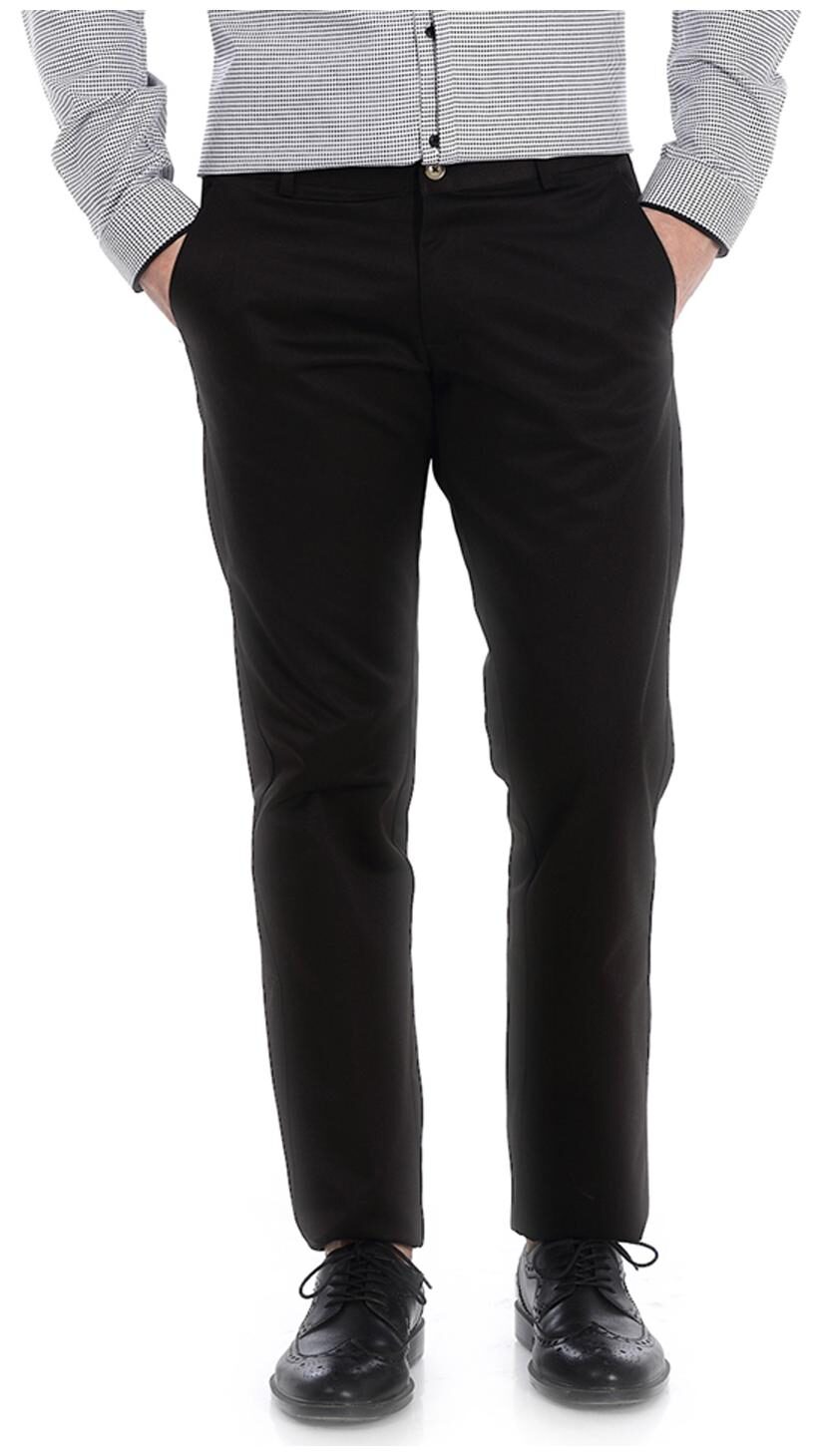

BASICS Men Grey Solid Tapered fit Regular trousers