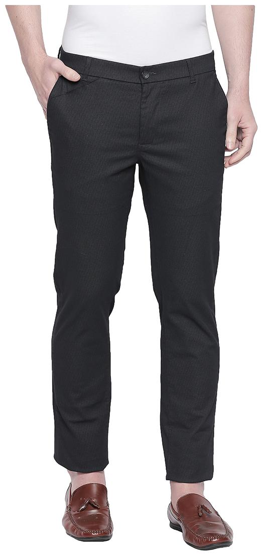 

BASICS Men Black Printed Tapered fit Chinos