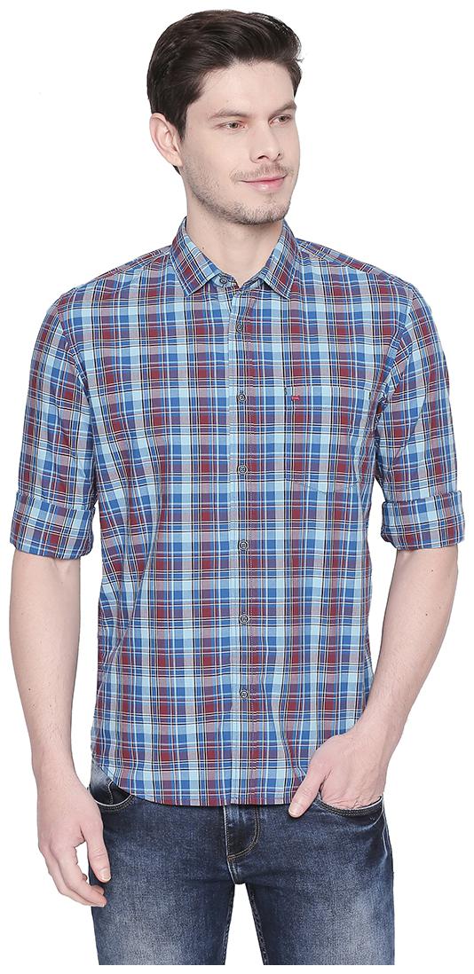 

BASICS Men Casual shirts Cotton Blue