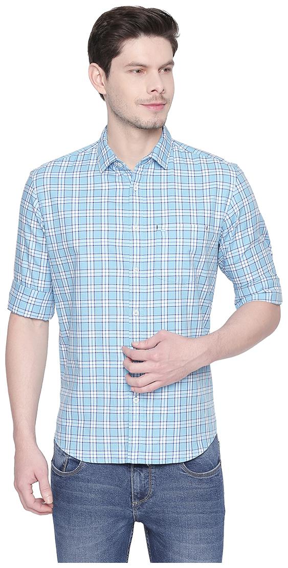 

BASICS Men Casual shirts Cotton Blue