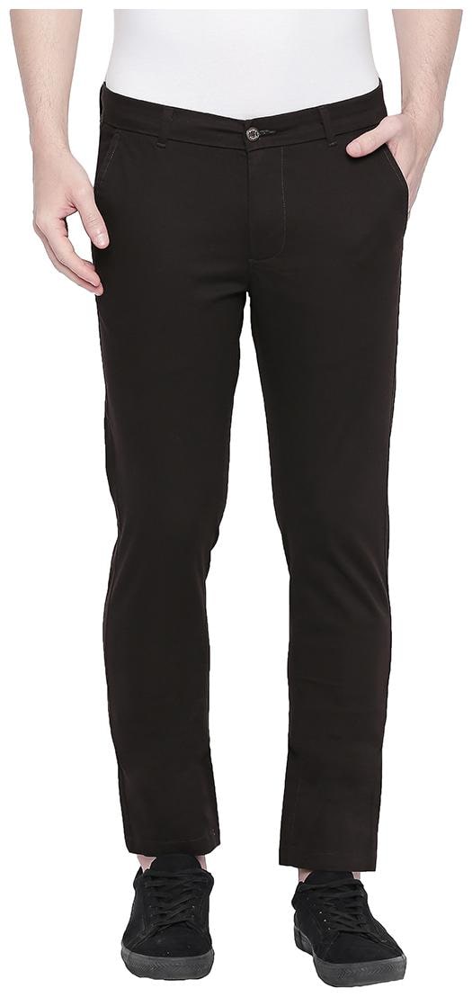 

BASICS Men Brown Solid Tapered fit Chinos