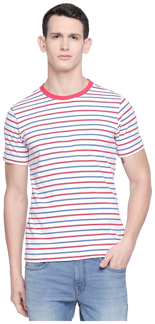

BASICS Men White Slim fit Cotton Round neck T-Shirt - Pack Of 1