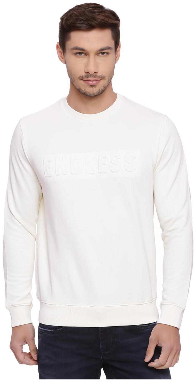 

Basics Muscle Fit Clotted Cream Pullover Sweater