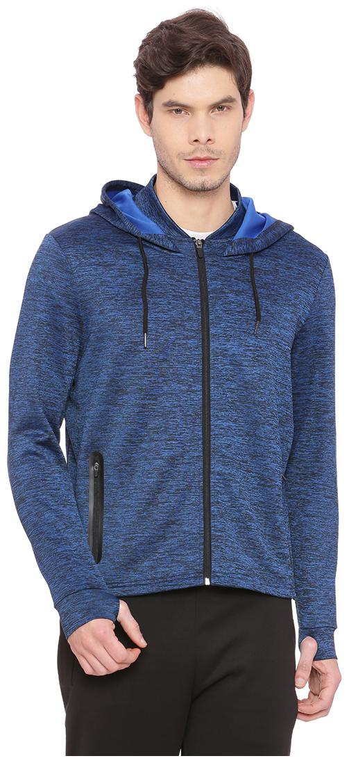 

BASICS Men Blue Solid Quilted jacket
