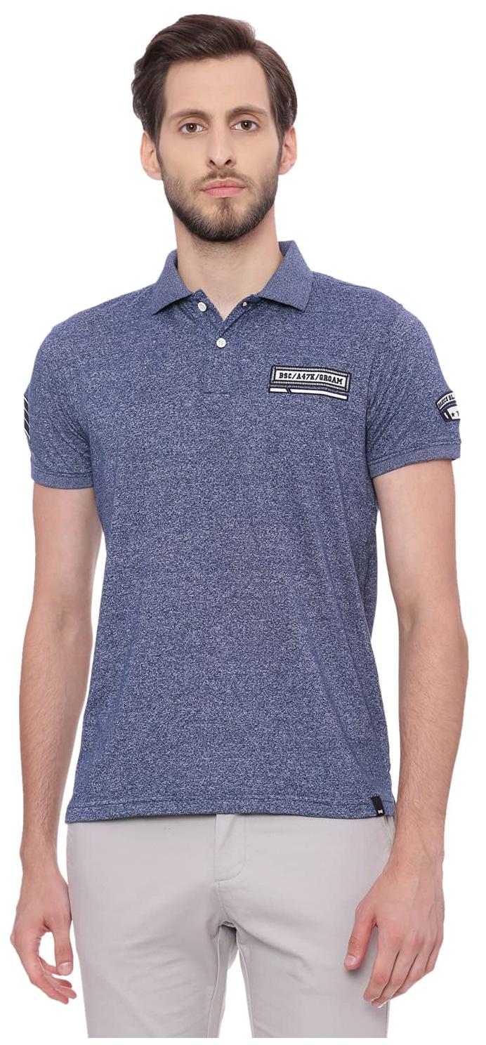 

Basics Muscle Fit Insignia Blue Polo T Shirt