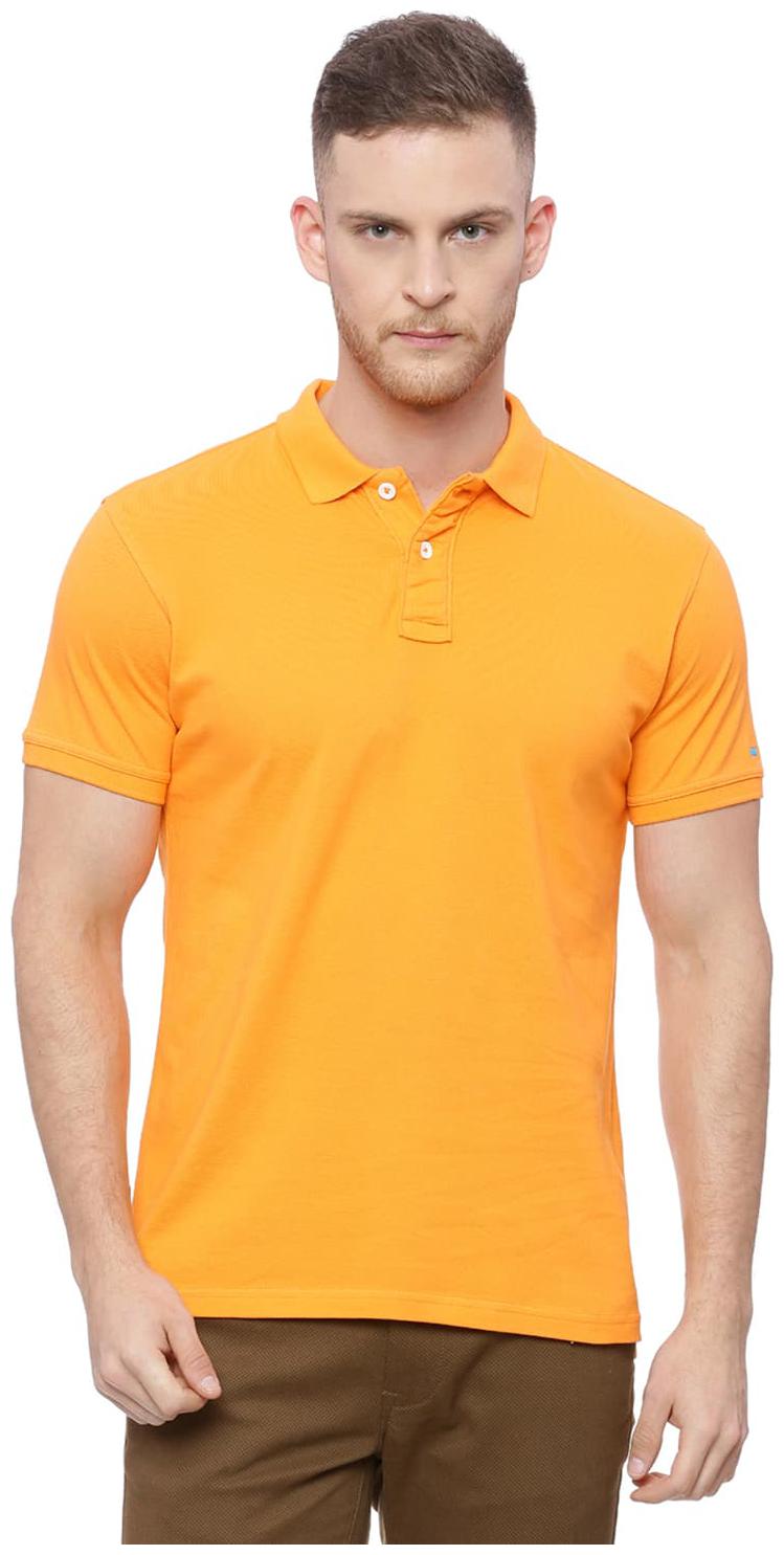 

BASICS Men Yellow Regular fit Cotton Polo collar T-Shirt - Pack Of 1