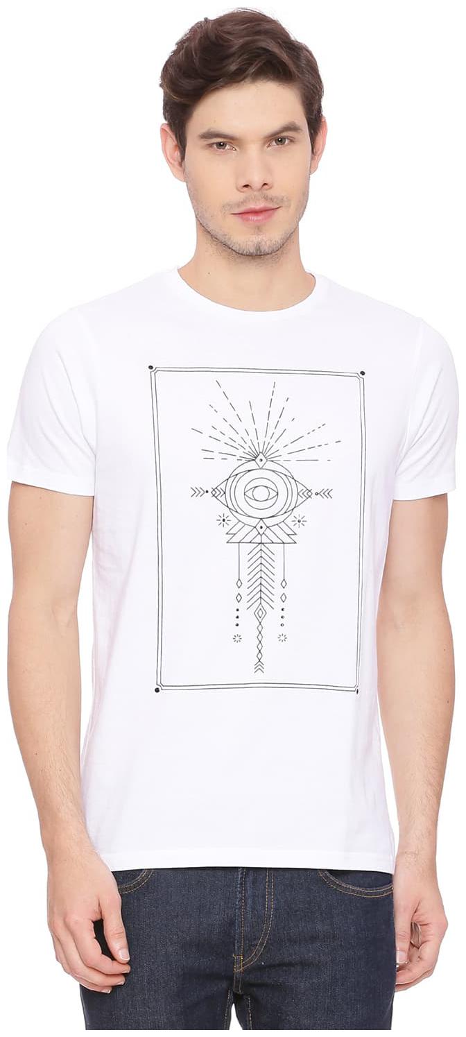 

BASICS Men White Regular fit Cotton Round neck T-Shirt - Pack Of 1