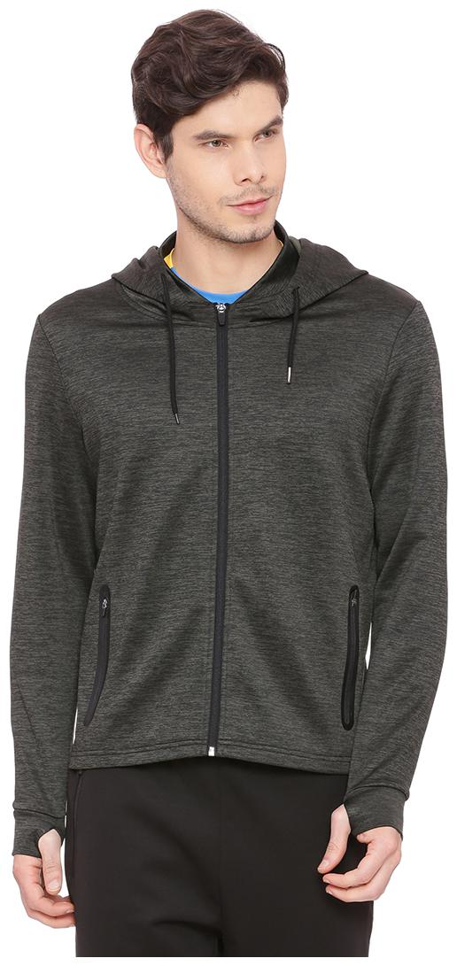 

BASICS Men Green Solid Quilted jacket