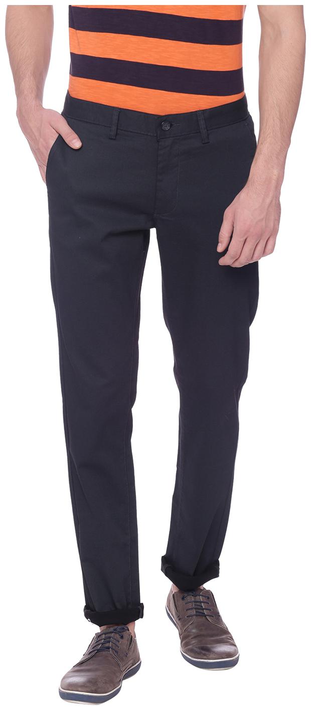 Buy BASICS Men Black Printed Skinny fit 