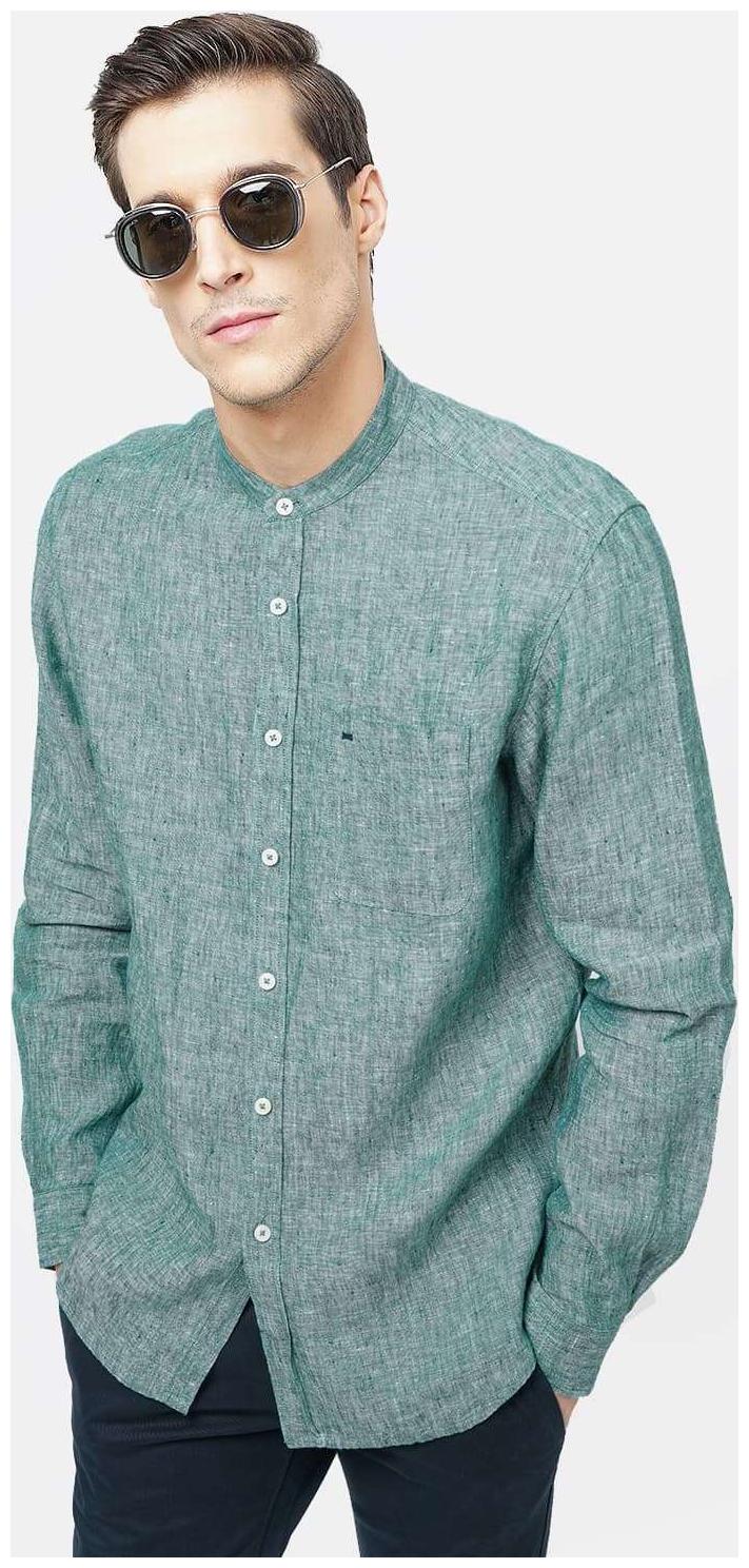 

BASICS Men Grey Solid Slim Fit Casual Shirt