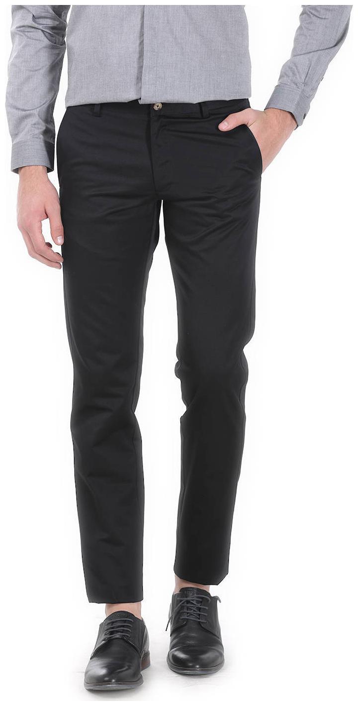 

BASICS Men Black Solid Tapered fit Chinos
