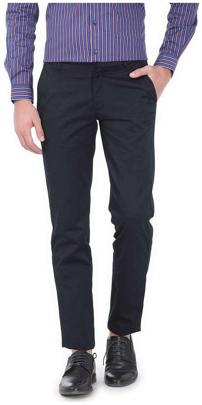 

BASICS Men Blue Solid Tapered fit Chinos