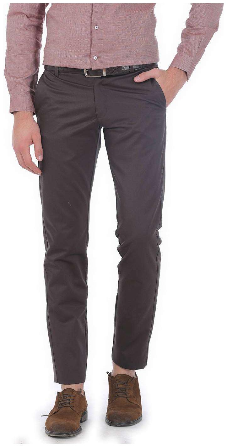 

BASICS Men Brown Solid Tapered fit Chinos