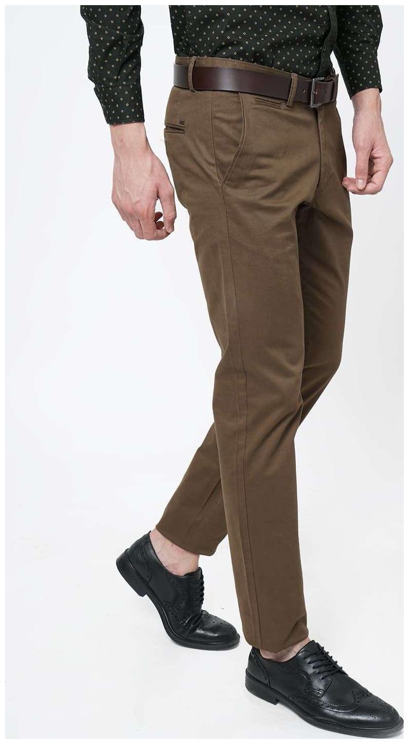 

BASICS Men Brown Solid Tapered fit Chinos