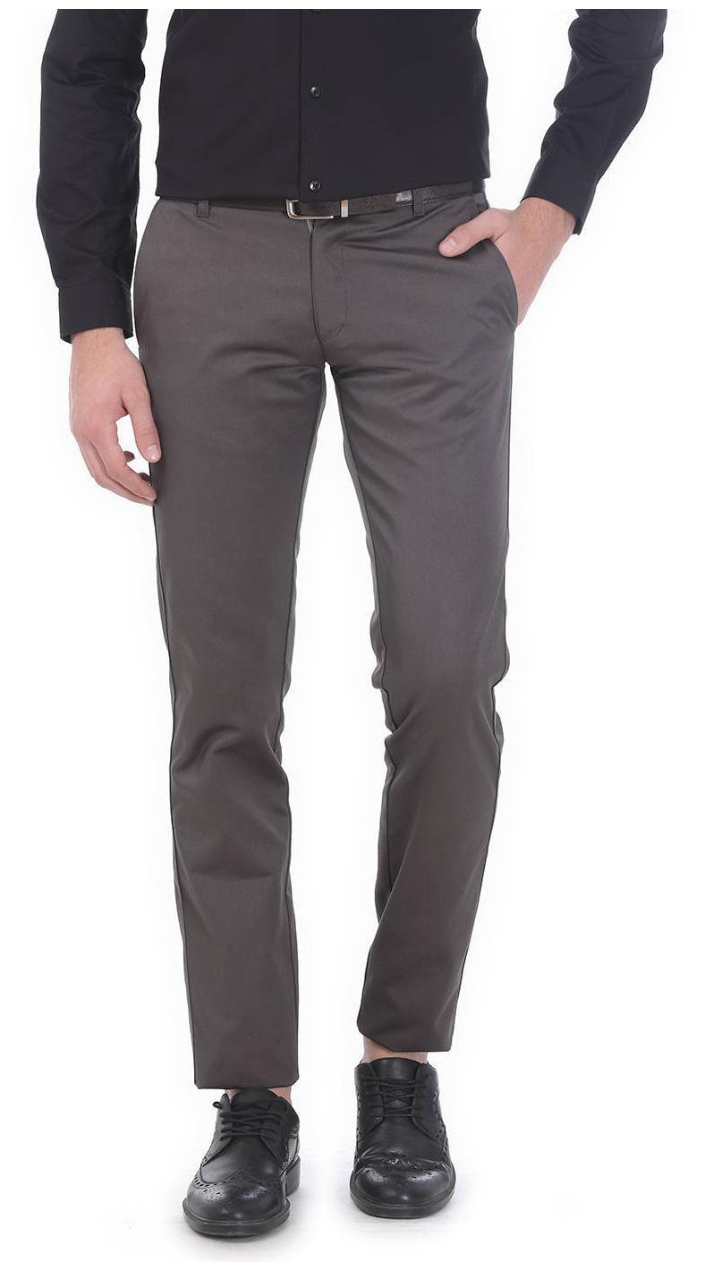 

BASICS Men Grey Solid Tapered fit Chinos