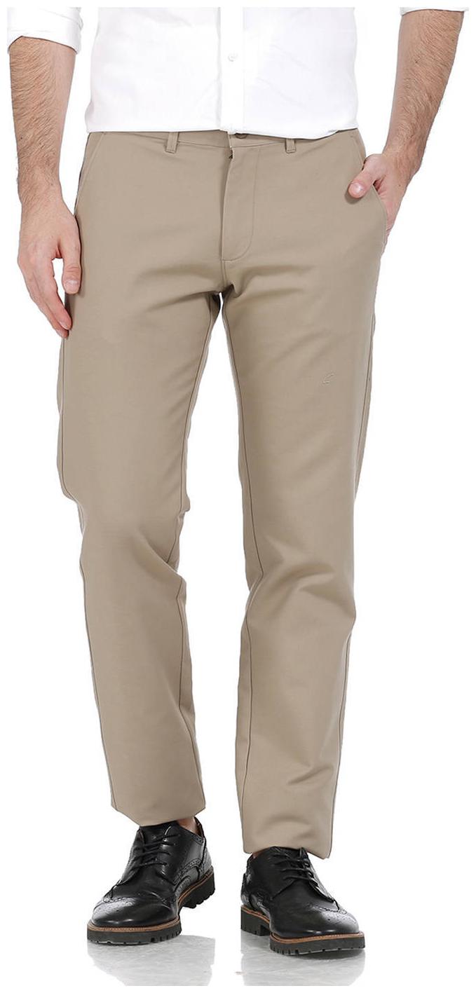 

BASICS Men Beige Solid Tapered fit Chinos