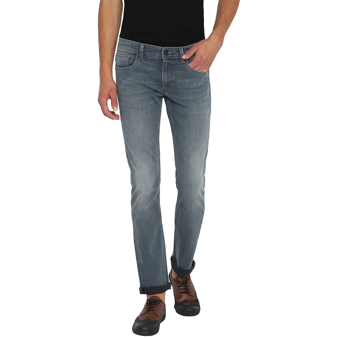 

BASICS Men Grey Skinny Fit Jeans
