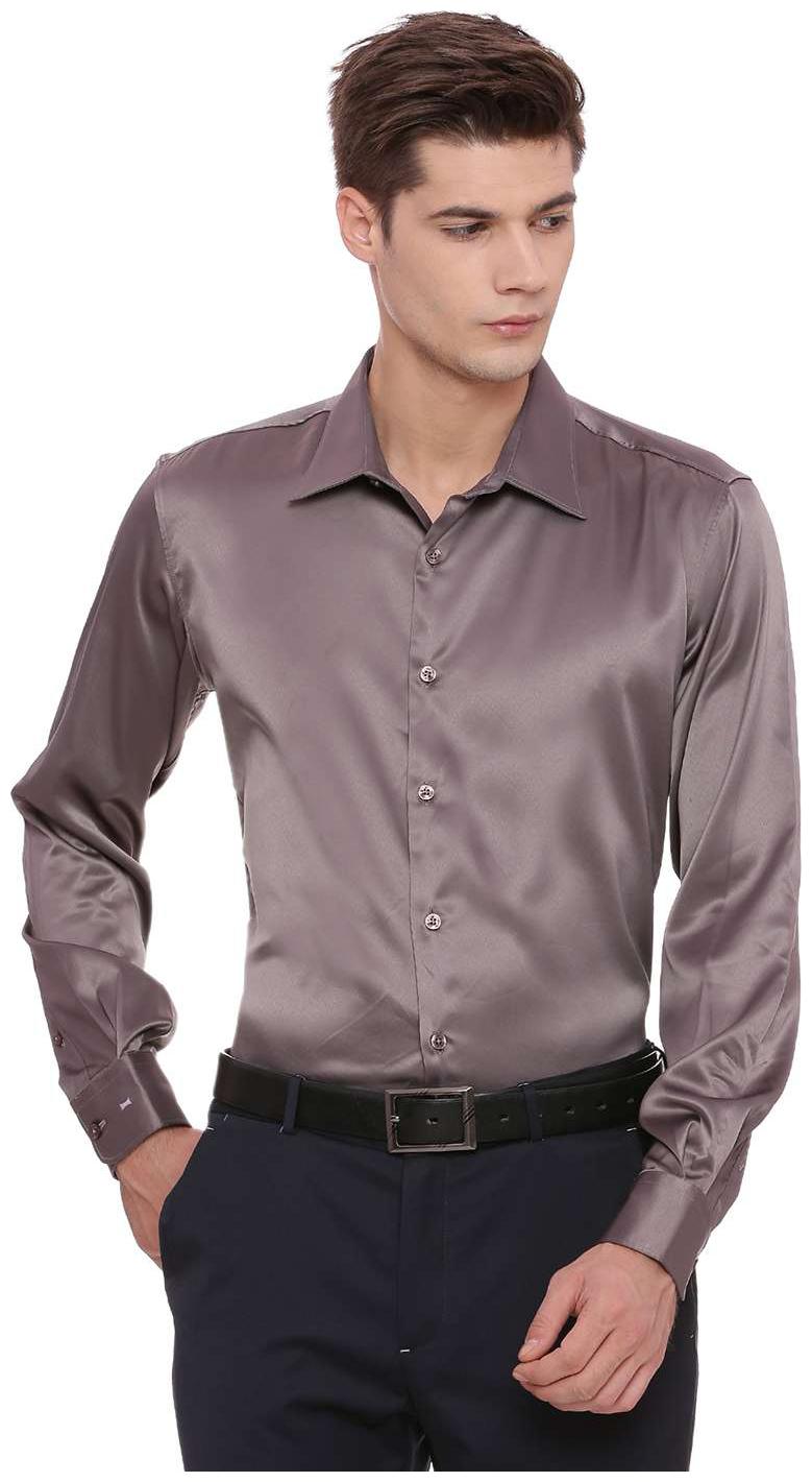 

BASICS Men Slim fit Formal Shirt - Grey