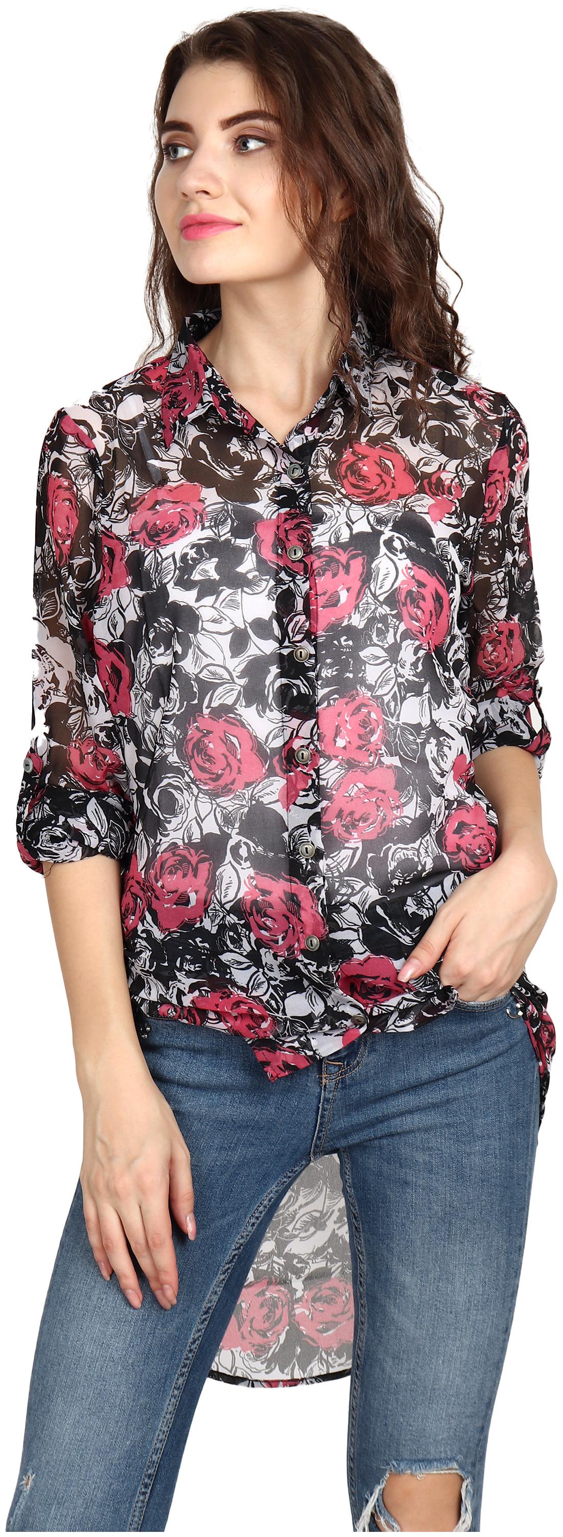 

BAZOO M Women Multi Floral Slim Fit Shirt