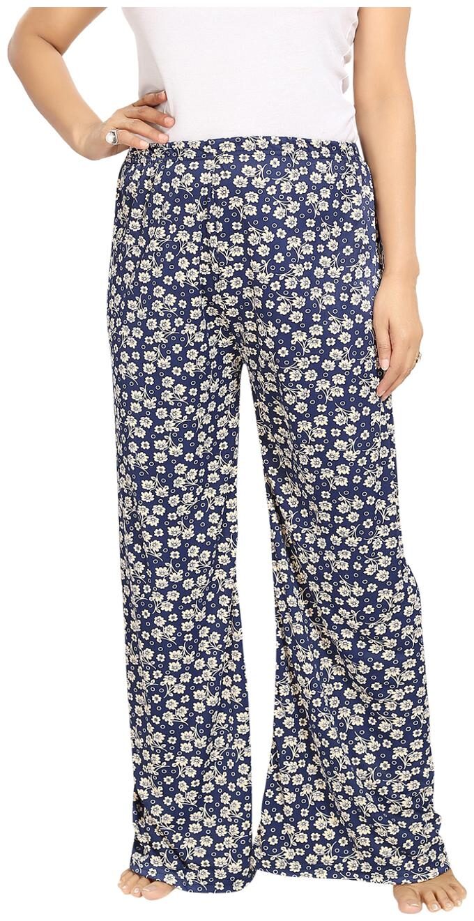 

Be You Blue Floral Women s Palazzo