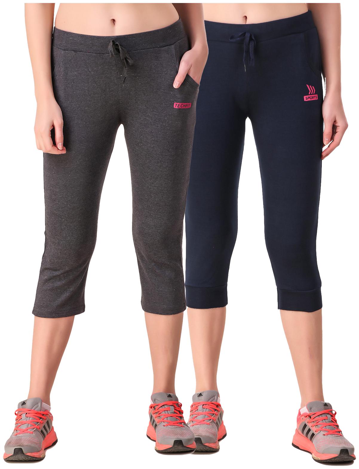 

Be You Women Solid Regular capri - Grey Blue