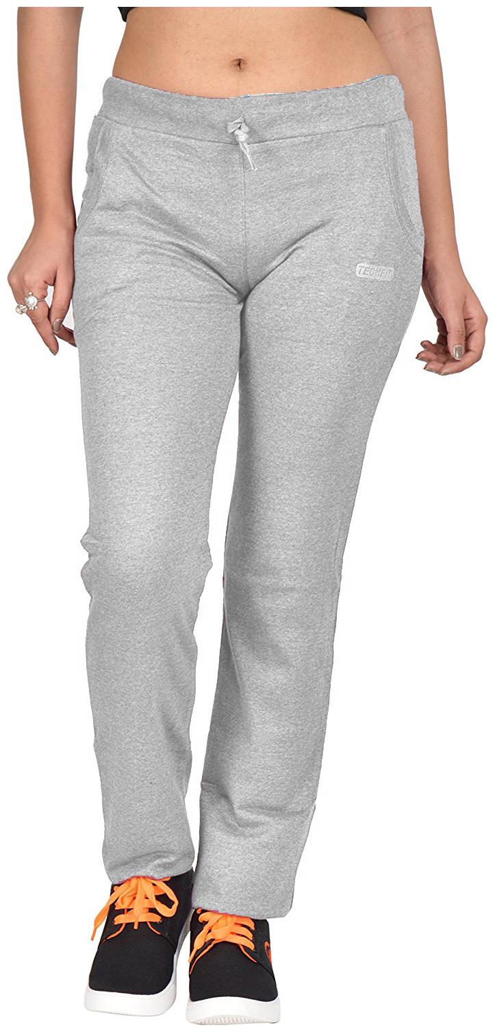 

Be You Women Regular fit Cotton Solid Track pants - Grey