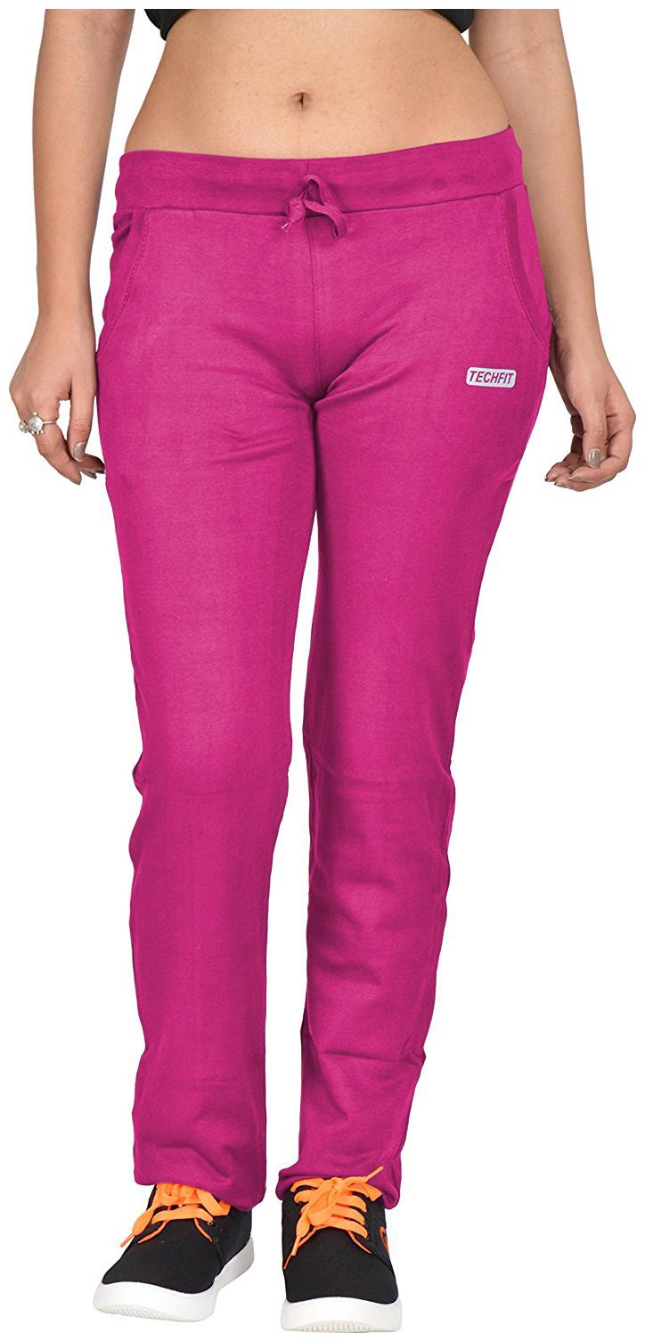 

Be You Women Regular fit Cotton Solid Track pants - Pink