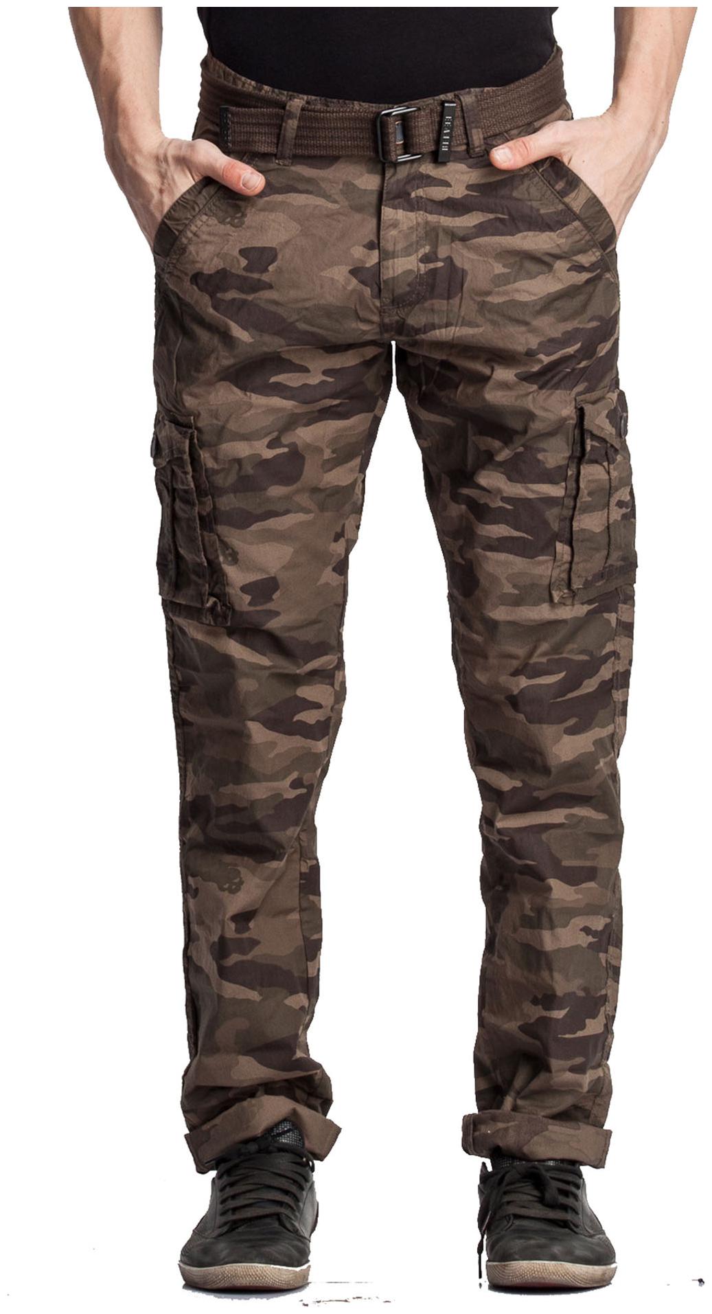 

Beevee Men Brown Camouflage Regular fit Cargos