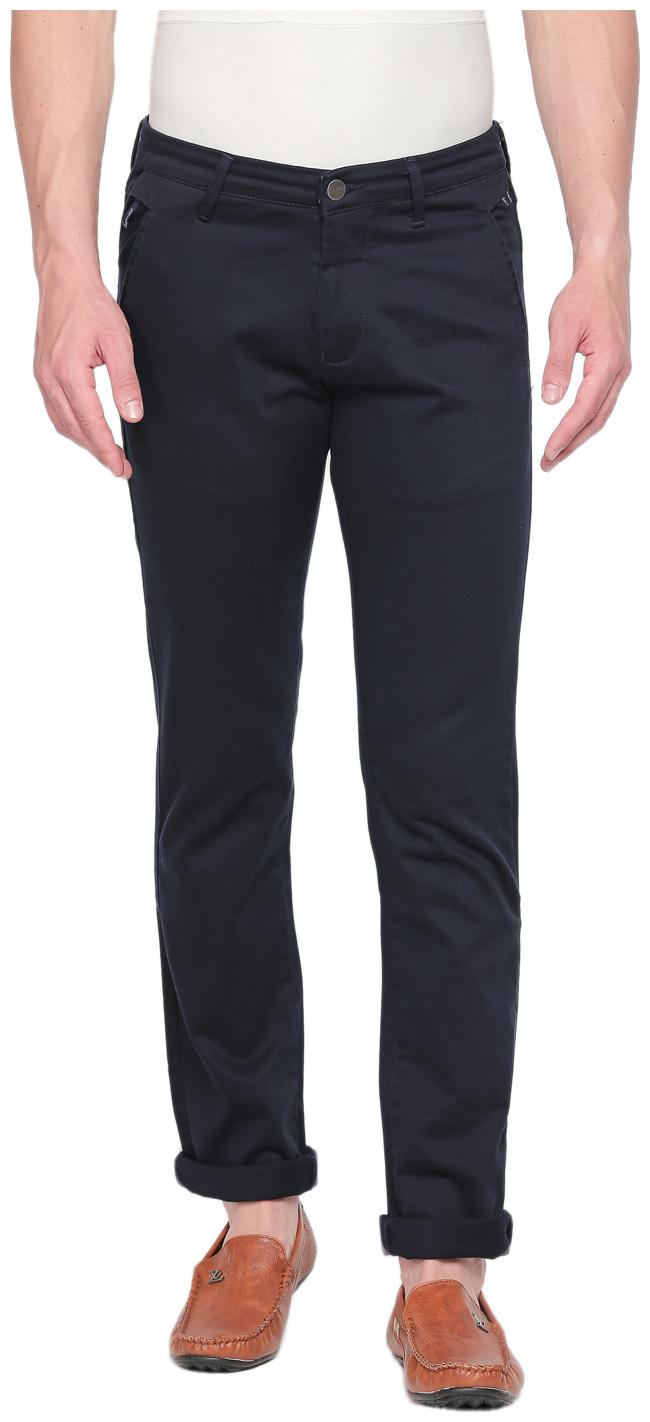 

Beevee Cotton Blend Solid Casual Trouser Black