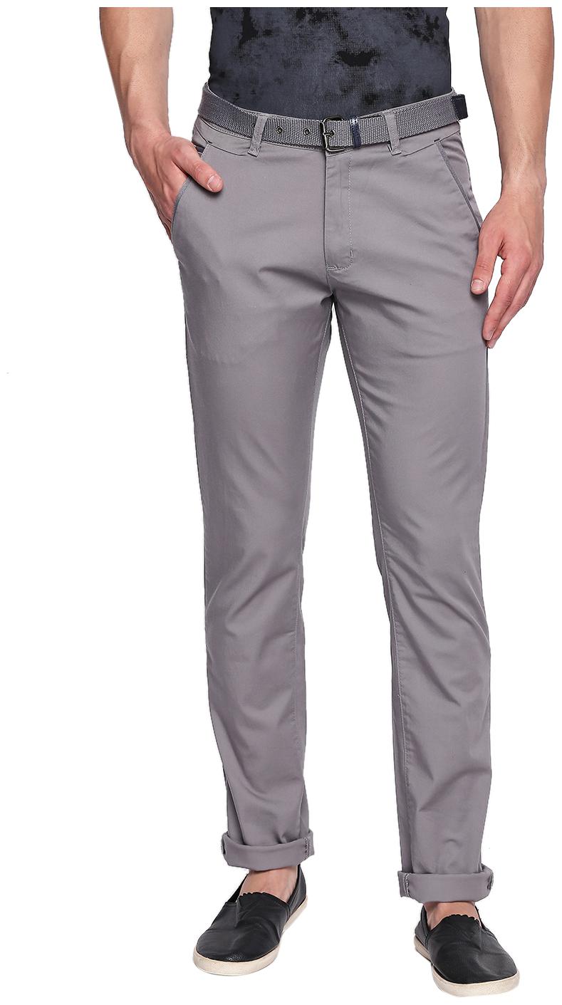 

Beevee Cotton Blend Solid Casual Trouser Grey