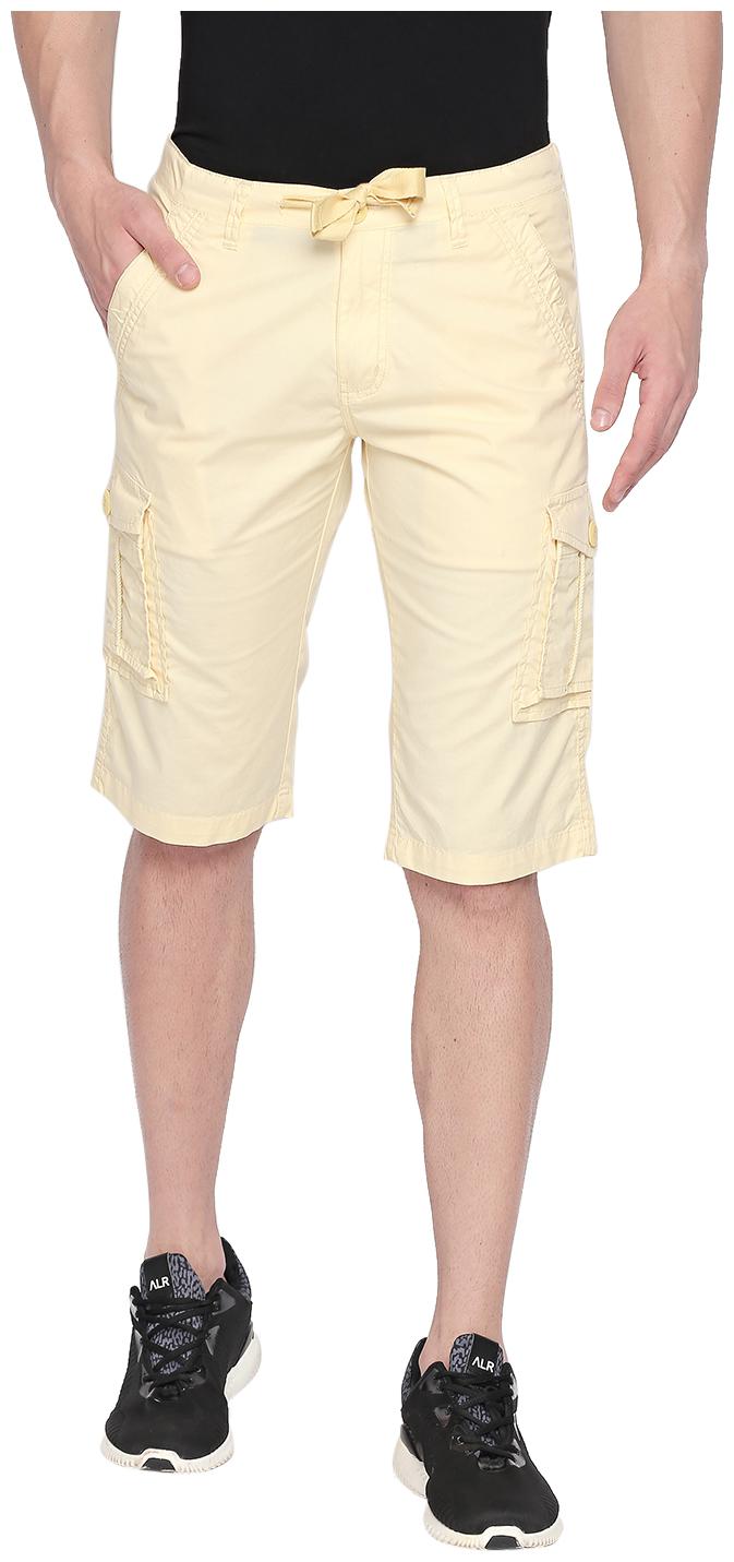 

Beevee Men Yellow Regular Fit Cargo Shorts