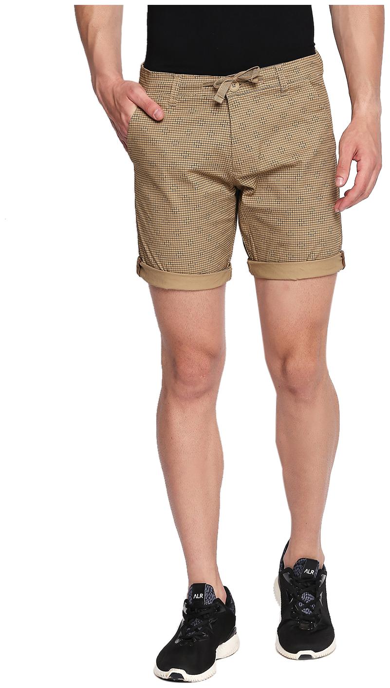 

Beevee Cotton Lycra Printed Shorts 3 4ths Beige