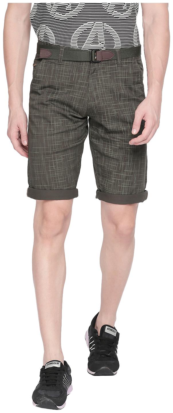 

Beevee Men Green Regular Fit Chinos Shorts