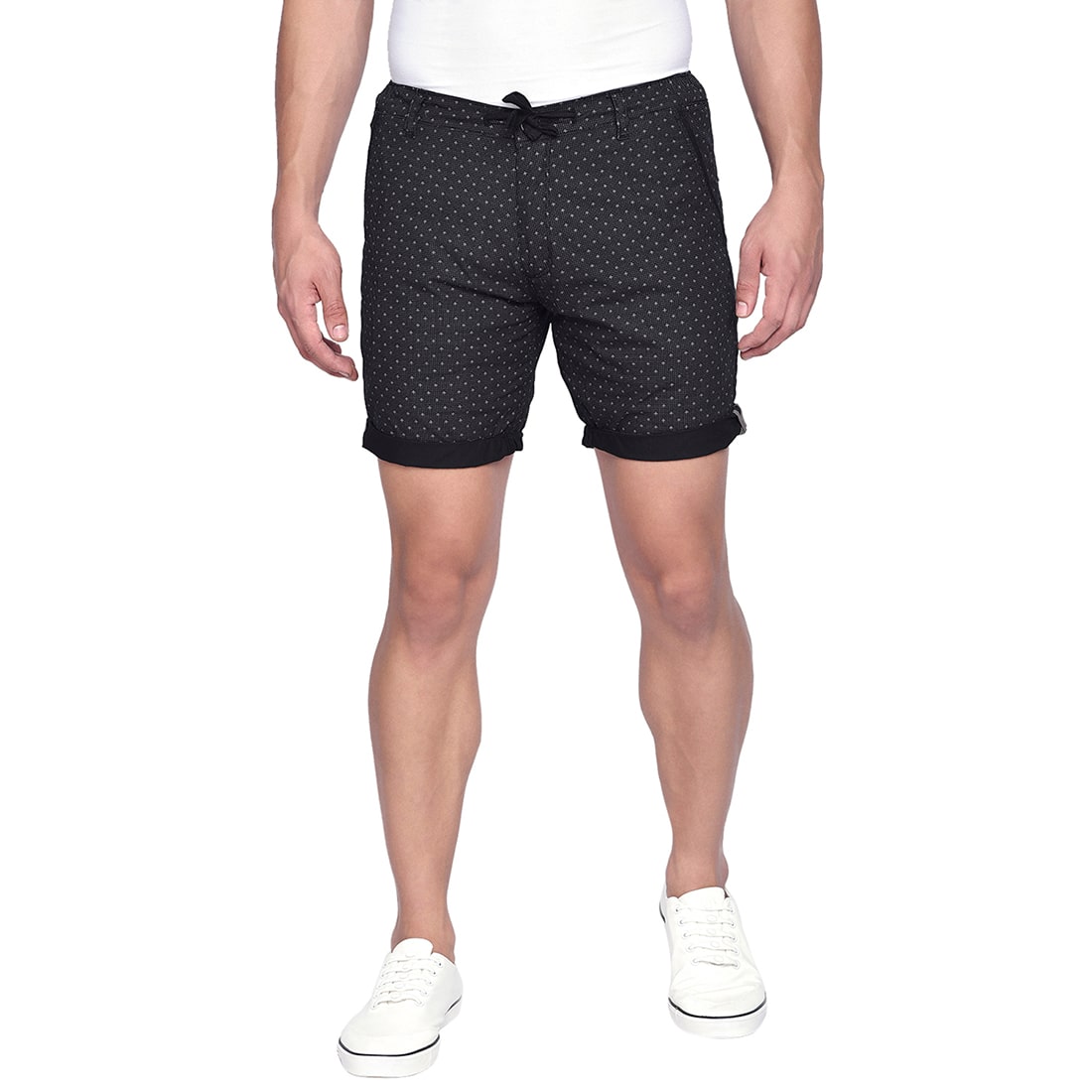 

Beevee Men Black Regular Fit Regular Shorts