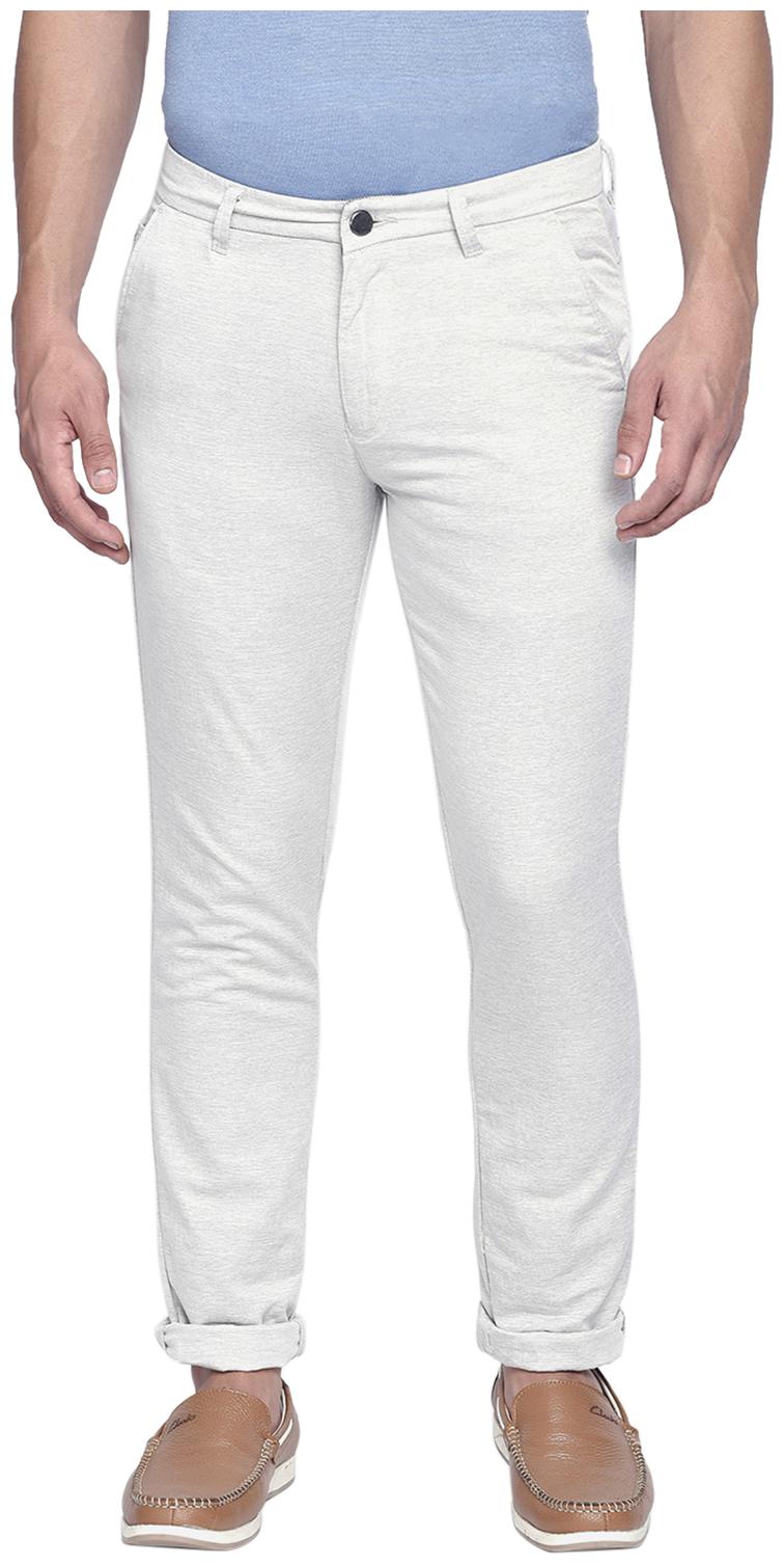 

Beevee Men Cream Solid Regular fit Chinos