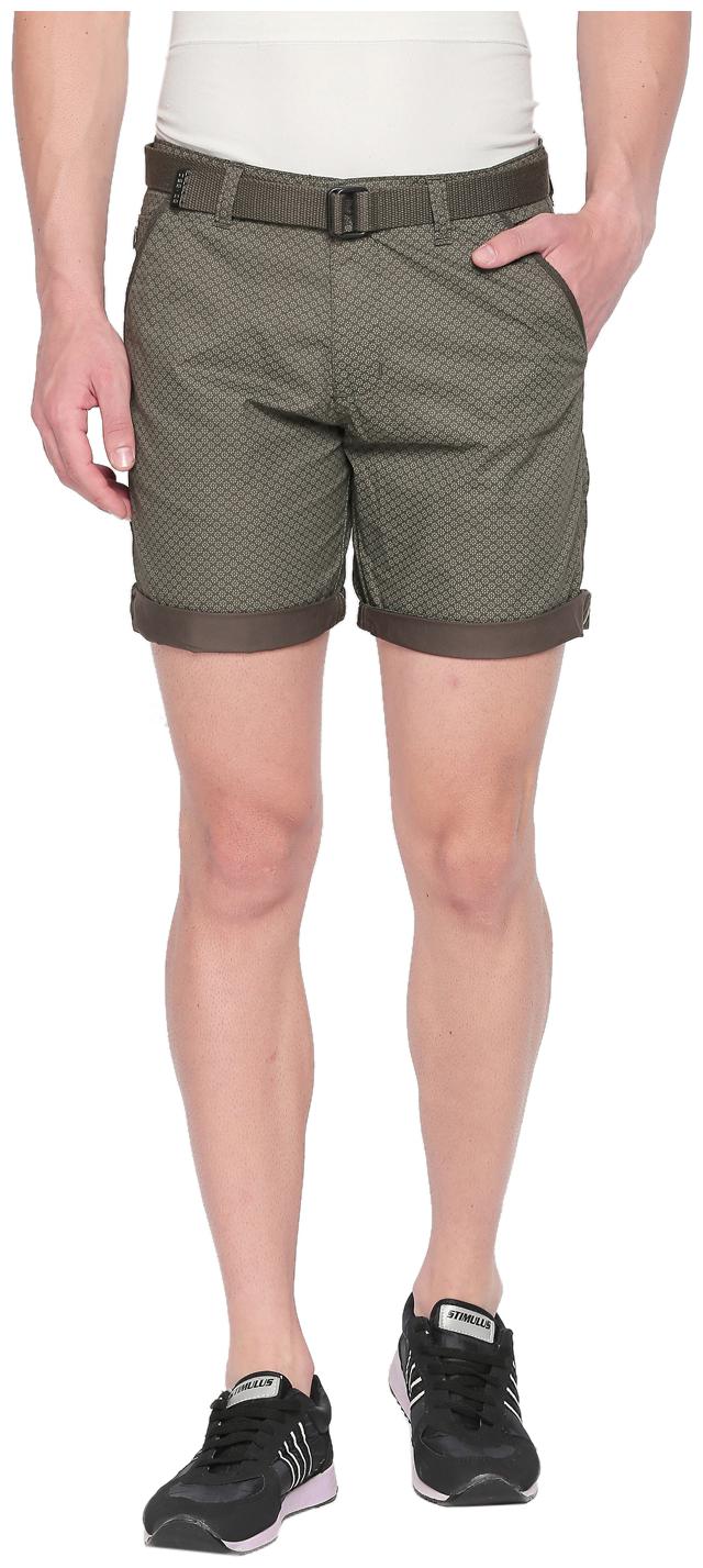 

Beevee Cotton Printed Shorts 3 4ths Green