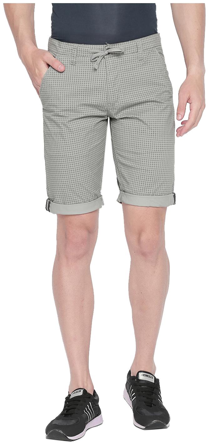 

Beevee Men Grey Regular Fit Chinos Shorts