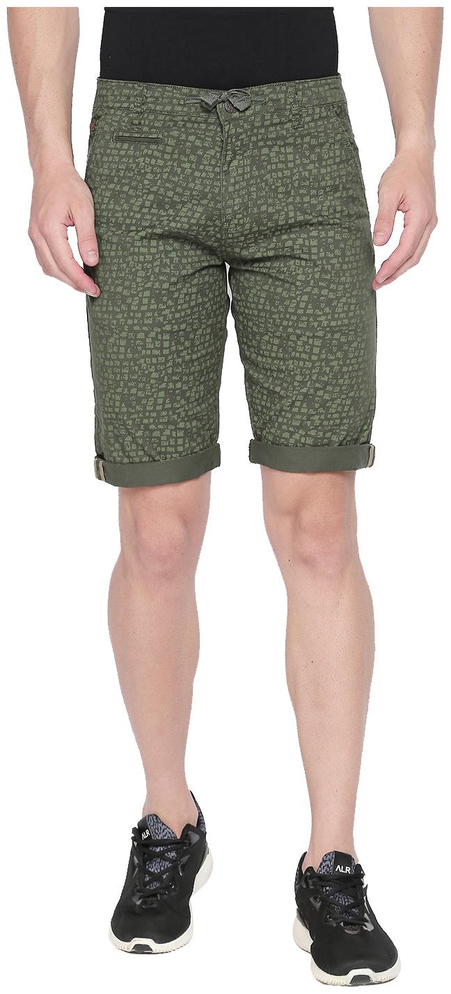 

Beevee Men Green Regular Fit Chinos Shorts