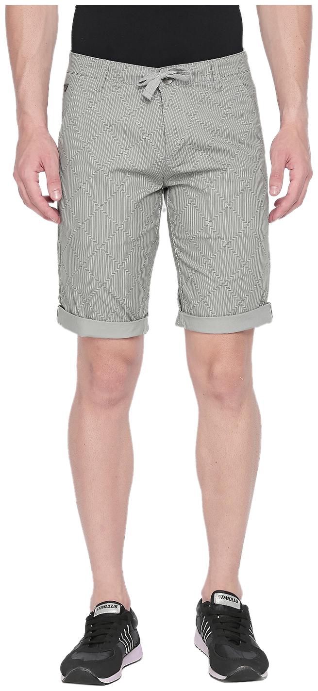 

Beevee Men Grey Regular Fit Chinos Shorts