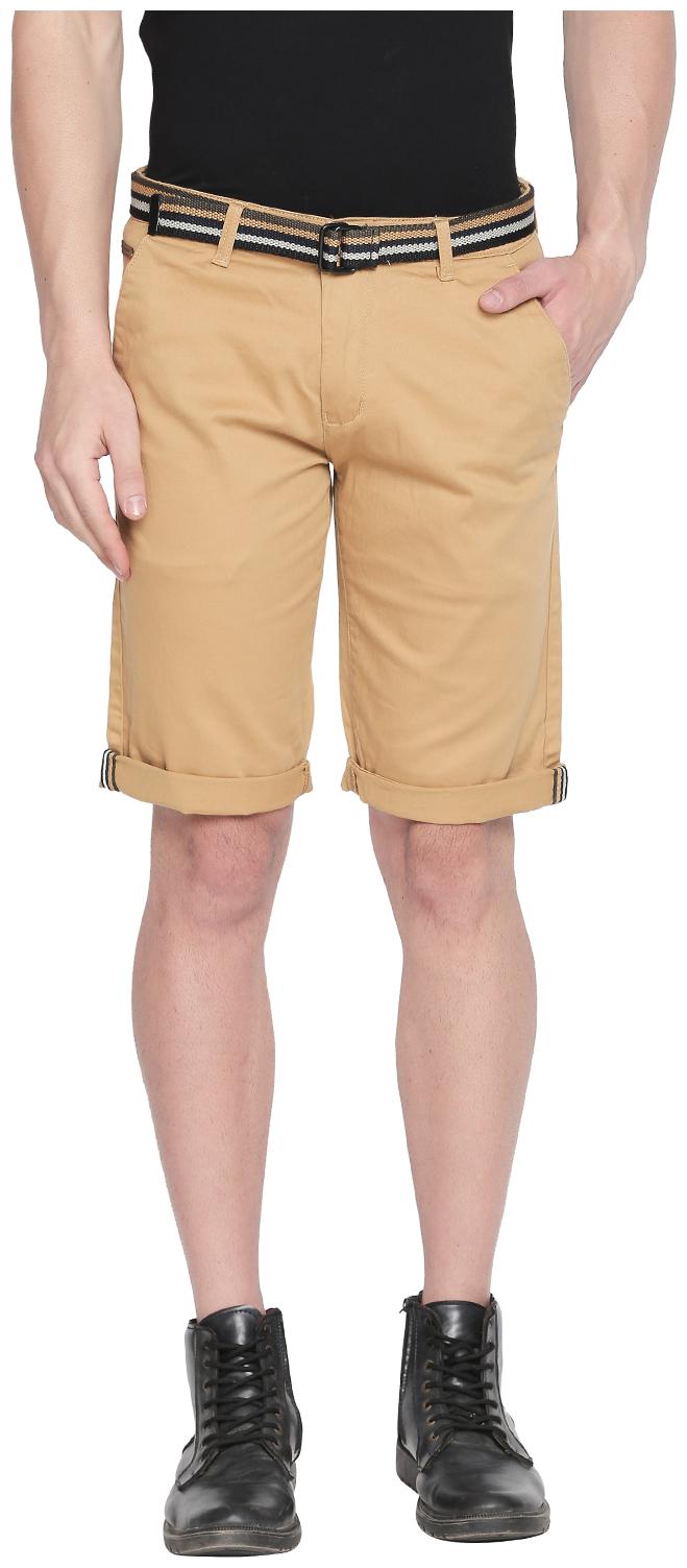 

Beevee Men Beige Regular Fit Regular Shorts