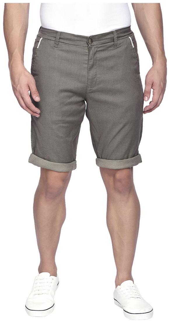 

Beevee Men Grey Regular Fit Chinos Shorts