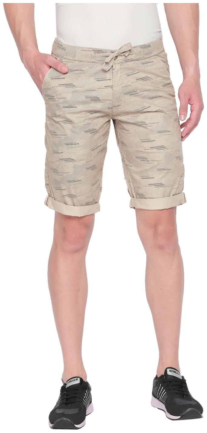 

Beevee Men Beige Regular Fit Regular Shorts