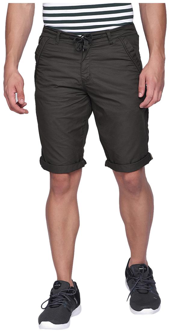 

Beevee Men Green Regular Fit Regular Shorts