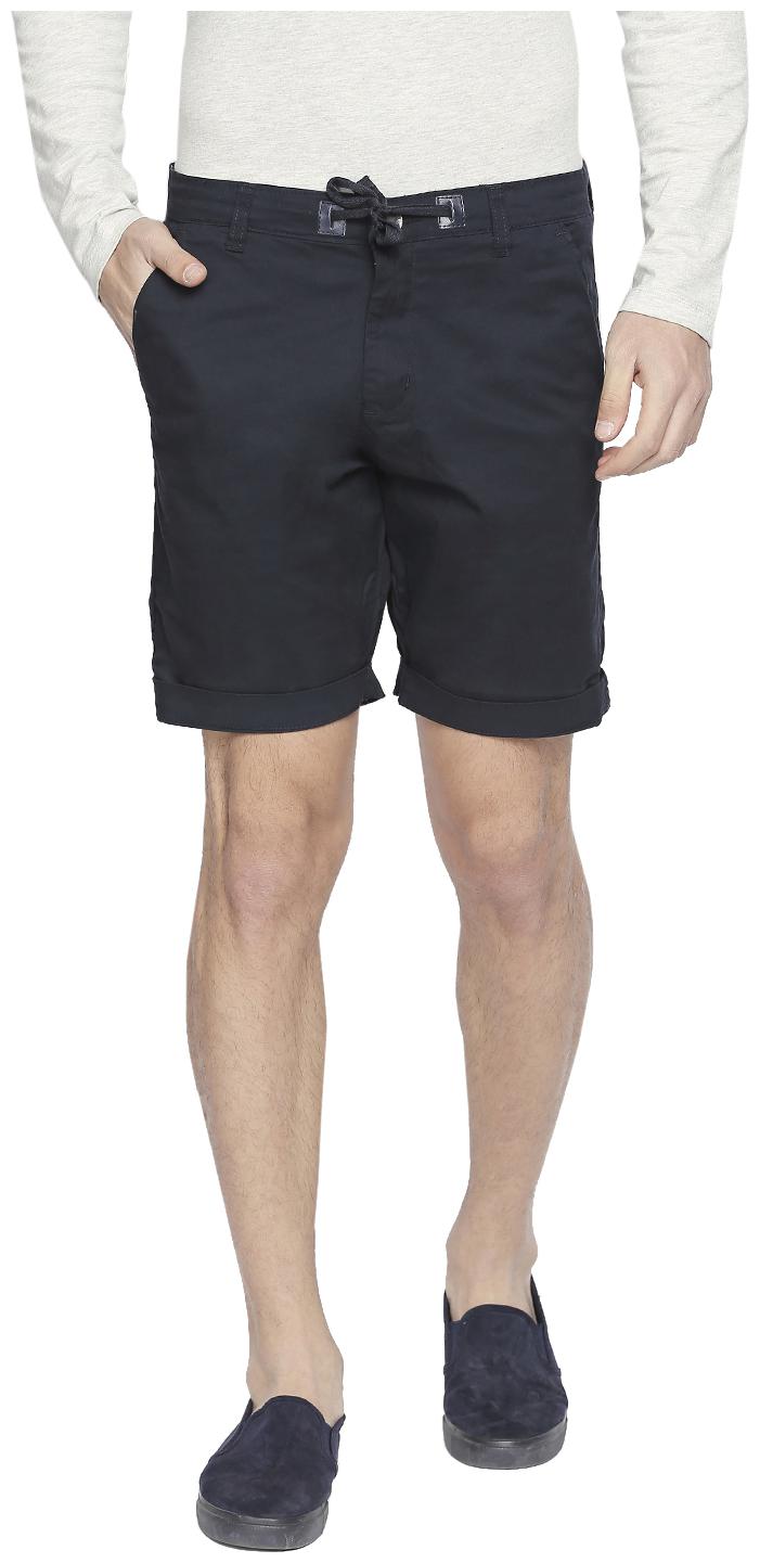 

Beevee Men Black Regular Fit Chinos Shorts