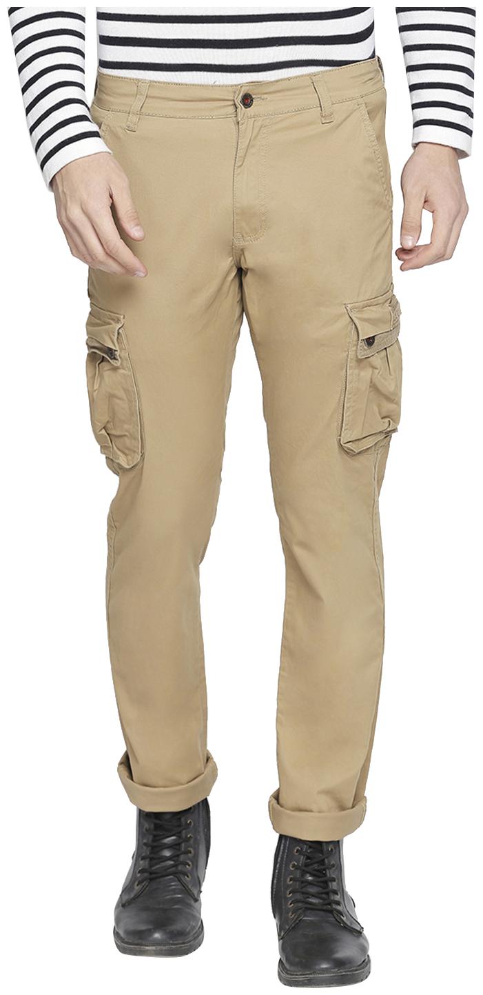 

Beevee Men Beige Solid Regular fit Cargos