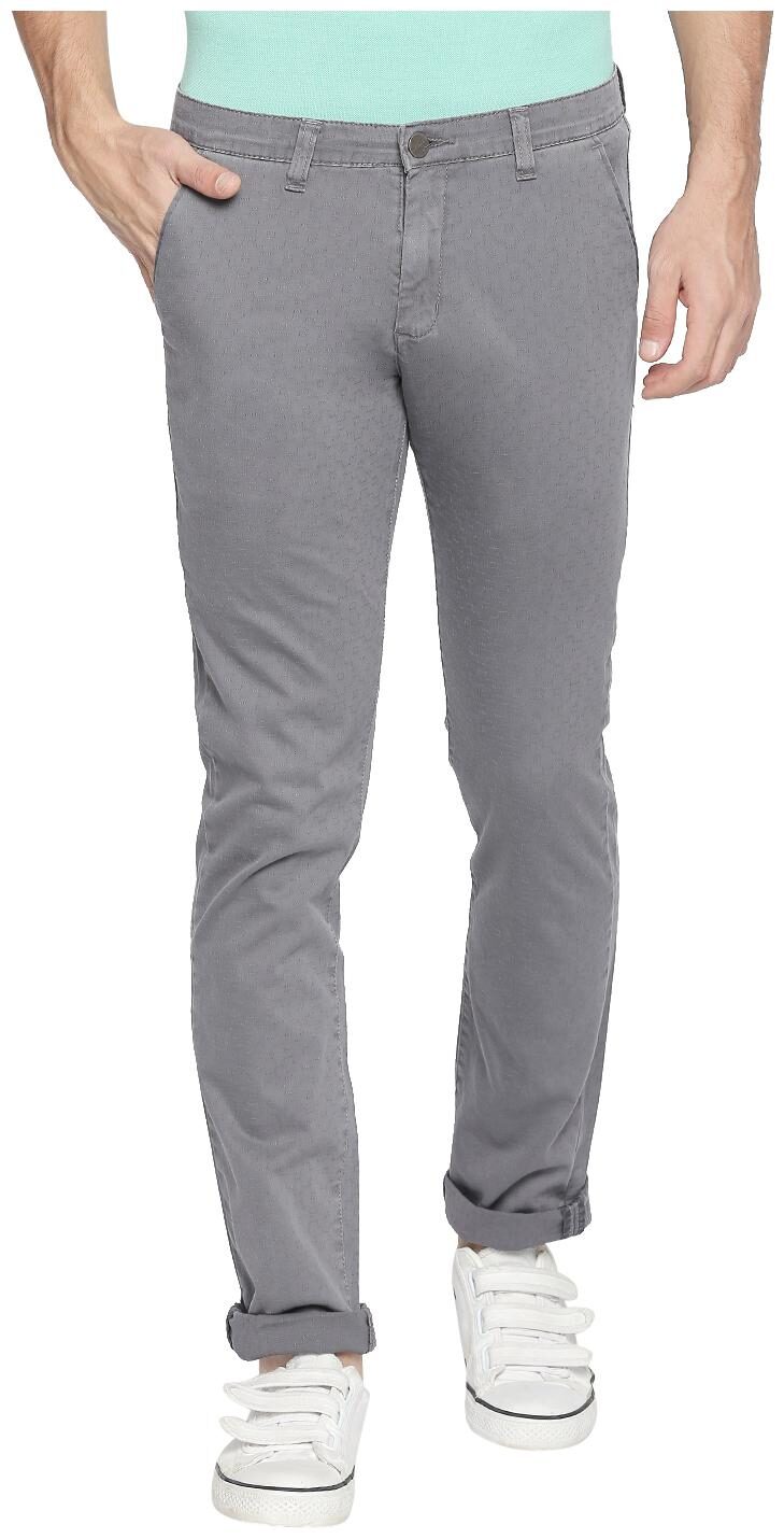

Beevee Men Grey Solid Regular fit Regular trousers