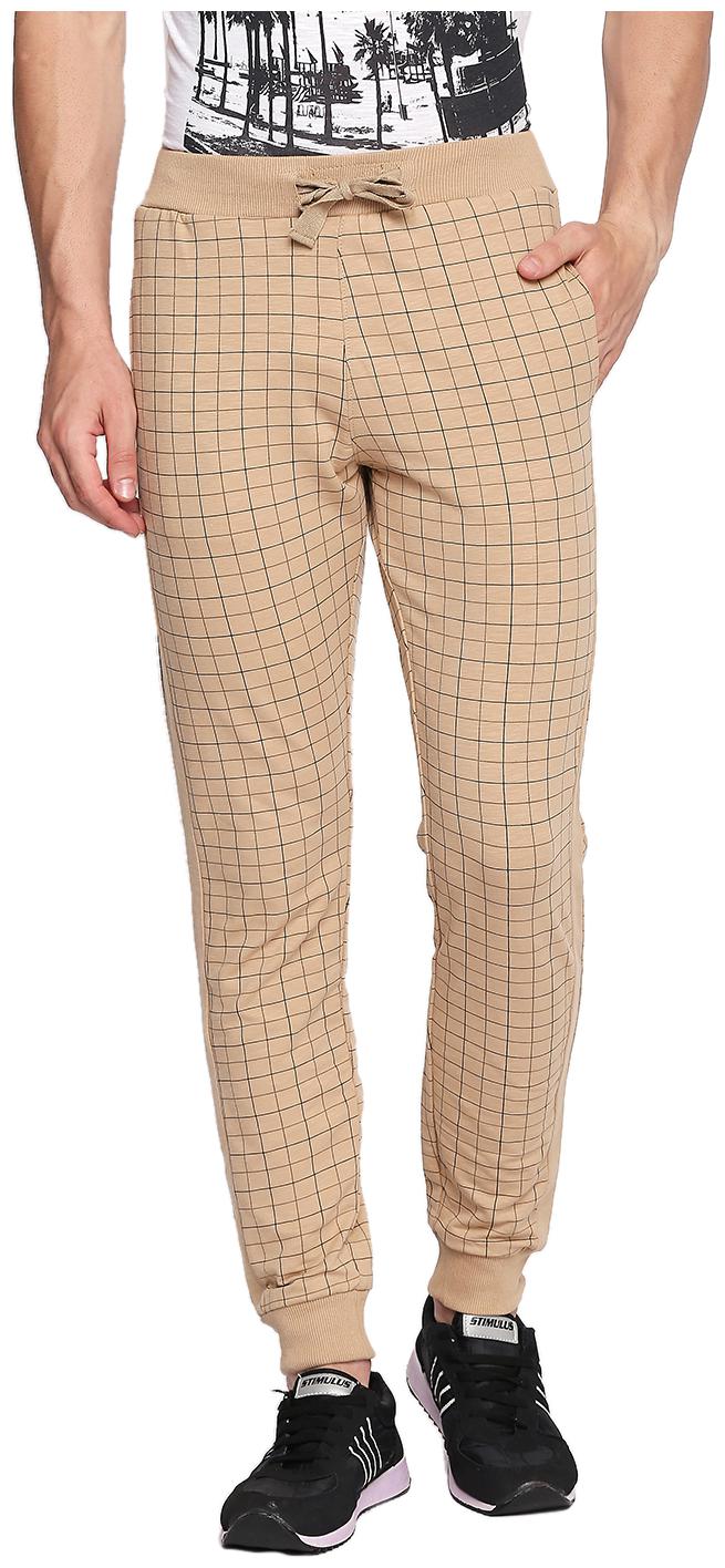 

Beevee Men Knitted Track Pants Beige