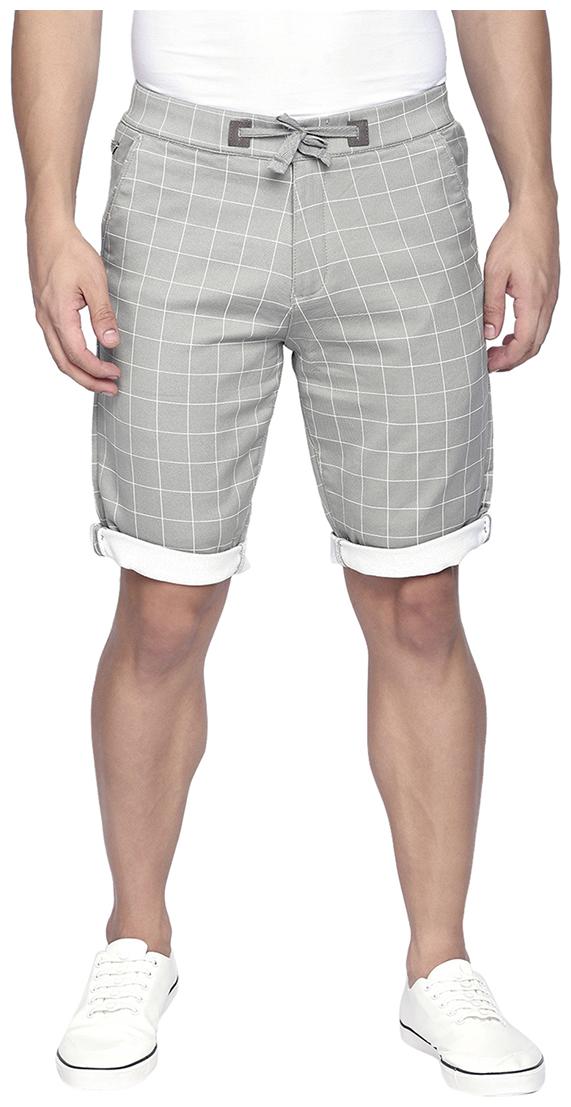 

Beevee Men Grey Regular Fit Regular Shorts