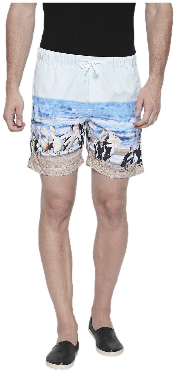 

Beevee Men White Regular Fit Regular Shorts