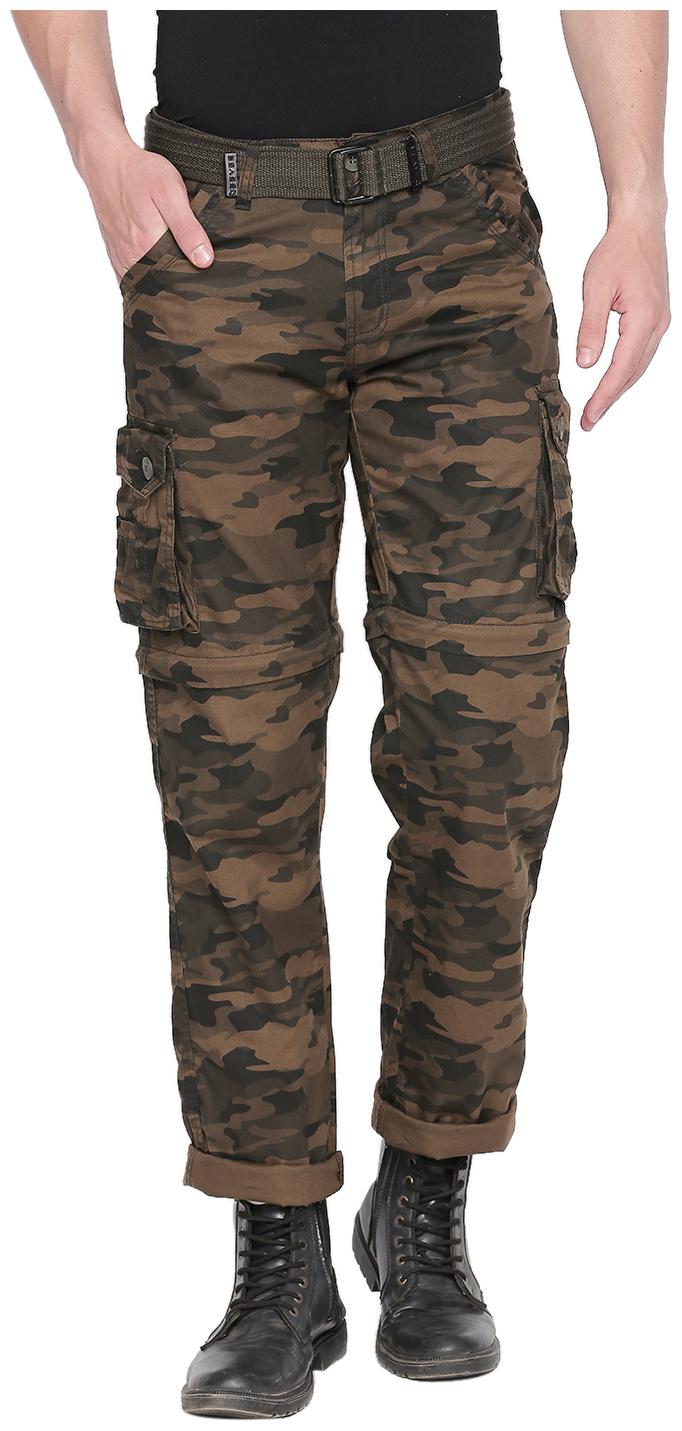 

Beevee Men Green Camouflage Regular fit Cargos